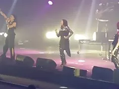 Zrele Ebanovina dame visoke pete čizme hr moda drži uživo